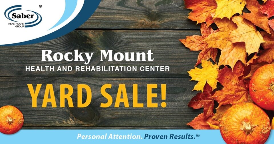 Yard Sale Fundraiser at Rocky Mount Health & Rehab